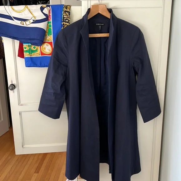 Eileen Fisher Women's Jacket & Coat Trench Coat - Picture 3 of 12